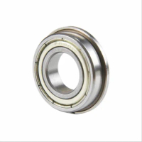 100pcs/lot F6903ZZ F6903 ZZ Z F6903Z Flange bearing 17x30x7 mm shielded flanged deep groove ball bearings 17*30*7 mm