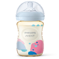 Avent 飛利浦 新安怡 自然吸吮PPSU奶瓶 奶嘴1月+(慢流量) 9oz/260ml 促銷組 +手柄