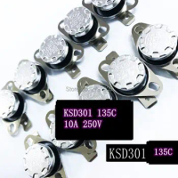 KSD301 135 Degrees NO Normally open Automatic Closure Temperature switch 135 C Normally Closed NC Automatic Disconnecting Switch
