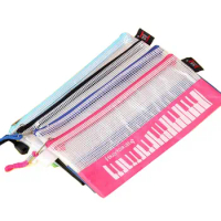 Document Storage Piano Pencil Cases Waterproof File Folders Stationery Pouch Pen Bags A6 Size Mesh Zipper Pouch Girls Boy