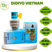 combo 3 Đầu Lọc Nước Tại Vòi Tiện Lợi- Đầu Lọc Nước Tại Vòi Lọc Trực Tiếp Gồm 6 Tầng Lọc- Dễ Lắp Đặt