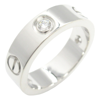 【二手名牌BRAND OFF】Cartier 卡地亞【再降價】18K白金 LOVE 戒指 3PD