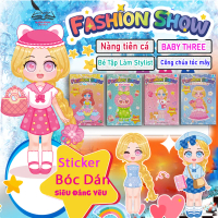 Sticker bóc dán thời trang cho bé – Bộ 4 quyển Fashion Show (100+ sticker/quyển) chủ đề công chúa, n