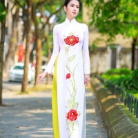 aodai vietnam clothing cheongsam aodai vietnam dress vietnamese traditionally dress cheongsam modern women aodai ao-dai white