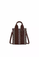 COACH Coach Smith Mini Tote Bag In Signature Jacquard In Oak Maple CCL75