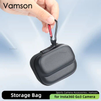 Vamson for Insta360 GO3 Storage Bag Thumb Action Camera Hard Shell Protective Box Portable Case for Insata 360 GO 3 Accessories