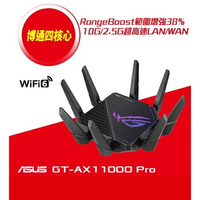 ASUS 華碩 ROG GT-AX11000 PRO 三頻WiFi 6 電競無線路由器 網路分享器 單埠10GbE網路