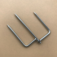 遮陽傘地插支架 鑄鐵質可旋轉圓尖傘叉 12mm接口金屬桿子底座叉子