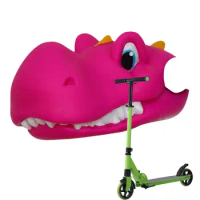 Scooter Accessories For Girls Kids Scooter Accessories Mini Dinosaur Head Gifts For Kids Girls Boys Silicone Scooter Decor For T