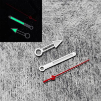 New Watch Hands Green Luminous White Pointer Red Second Hand Watch Replacement Parts for NH35/NH36/4R/7S Mechanical Movements