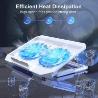 Cross-border Hot Q100 Metal Air-Cooled Laptop Radiator Dual Fan Speed Control Lifting Game Cooling P