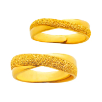 【元大珠寶】買一送一黃金9999對戒甜蜜時光黃金戒指(2.51錢正負5厘)