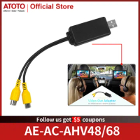 ATOTO Video Out Adaptor-USB to HDMI Or RCA Video Output Adapter Cable For Headrest Back Rear Screen For S8 Gen2 Car Stereo Radio
