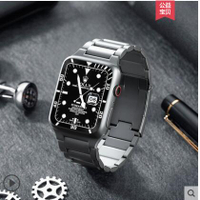 適用AppleWatch7純鈦錶帶蘋果手錶S7鈦帶iwatch7/6/SE/5 全館免運