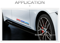 美琪 (外型美觀)BMW反光車貼紙 3色條車門貼