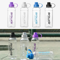 【Khot】 1Pc Leakproof Sports Water Cup Transparent 1000ml Fitness Water Bottle Portable Large Capacit