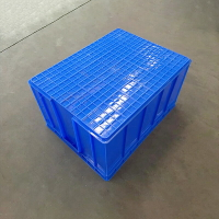 收納箱 大號塑料周轉箱 加厚藍色物料框整理箱 可配蓋收納箱物流運輸膠框