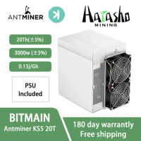 New Bitmain Antminer KS5 20Th/s 3000W Consumption BTC Miner of SHA-256 Algorithm Original Asic Miner In Stock with PSU