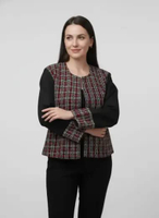 Etniq Craft Akila Blazer Tenun Baduy Kombinasi-Red XL