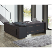 AS DESIGN雅司家具-特洛伊雙色線條6尺L型辦公桌(含側櫃)-總寬:180x77cm 側櫃160x50x65cm