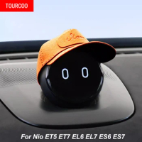 For Nio ET5 ET7 EL6 EL7 ES6 ES7 Car Nomi Suede Hat Intelligent Robot Protection Cover Alcantara Interior Accessories