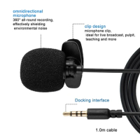 Mini Portable Microphone Condenser Lavalier Microphone Amplifier