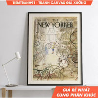 Tranh treo tường, New Yorker Magazine Cover Poster August 1, 1983 J J Sempe, Mid Century Wall Art, V