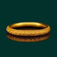Luxury quality jewelry pure gold 999 real gold 24K gold womens hollow snowflake bracelet AU750 bracelet