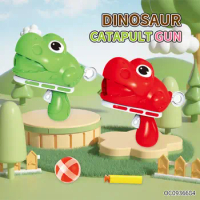 Dinosaur Mini Sticky Ball Gun Cute Outlook Children Exercise Shooting Game Toy Guns Soft Bullet Shot Toy for Kids