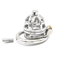 Stainless Steel Male Chastity Cage Small Men's Locking Belt Restraint Device 314 Chastity Cage Cock Cage