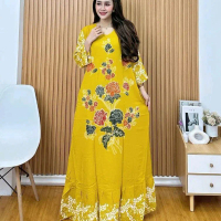 Gamis Batik Cap Multi Color Sogan rayon samitex super Resleting Depan - Atasan Muslim Wanita Dewasa