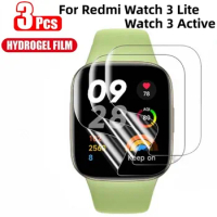 3PCS Hydrogel Film For Xiaomi Redmi Watch 3 Lite Full Cover Smart Watch Screen Protector for Redmi Watch 3 Active Film Not Glass