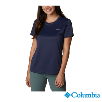 Columbia 哥倫比亞 女款-Columbia Hike 快排短袖上衣-深藍UAR98050NY