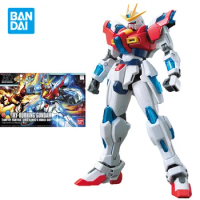 Bandai Original Model Kit Anime Figure HGBF 1/144 TRY BURNING GUNDAM Action Figures Collectible Ornaments Toys Gifts for Kid