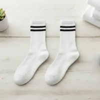 OEM SK-P644 Kaos Kaki Wanita Panjang Yoga Pilates Gym Anti Slip / Kaus Kaki Long 2 Strip Sport Gym W