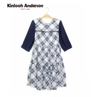 【Kinloch Anderson】雪紡剪接蛋糕洋裝 金安德森女裝(水藍)