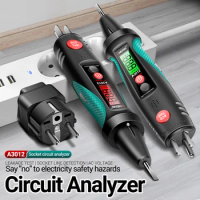 ANENG A3012 Circuit Tester Socket Circuit Analyzer AC/DC Voltage Tester Intelligent Power Polarity Detector Leakage Test Tools
