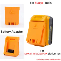 Battery Compatible Adapters For Dewalt 18V/20VMAX Li-ion TO Stacyc electricity Brushless Cordless Drill Tools (Only Adapter)