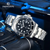 PARNASREE Watch Men's Automatic Movement Men's Mechanical Watch Sapphire Aseptic Dial Super Bright Luminous Diver's Watch 40mm