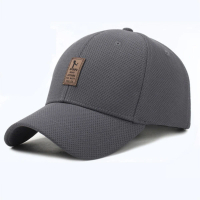 PS Mall 素色棒球帽鴨舌帽戶外透氣網布運動帽(G1009)