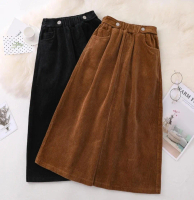 Rok Sepan Wanita Corduroy | Rok Corduroy Skirt Korean | Rok Sepan Kekinan