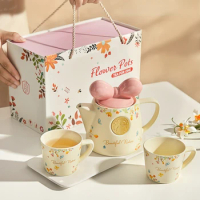Ceramic Set Lovely Teapot Birthday Gift Wedding Housewarming Gift Afternoon Tea Pot Set Chinese Wedding Tea Sets