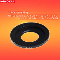 C-FX Metal Lens Adapter Ring For C Mount CCTV Movie Lense Fujifilm X X-Pro1 X-Pro2 X-E1 X-E2 X-E3 X-M1 X-A1 X-A2 X-A3 X-T2 X-T20