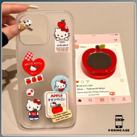 โปร่งใส ขายดีบนเว็บไซต์เกาหลี คิตตี้แมวที่น่ารักมาก สำหรับ iPhone เคสไอโฟน 11 12 13 14 15 16 PLUS PR