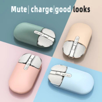 Wireless Bluetooth Mouse USB Rechargeable Mouse Bluetooth 5.1+2.4G Bluetooth Mouse Laptop Office Home Mouse