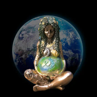 Mother Earth Statue Resin Gaia Figurine Mother Earth Goddess Home Decor Gaia Fairy Decorative Mythic