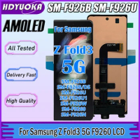 6.7" AMOLED LCD For Samsung Z Fold 3 F9260 LCD Display Touch Screen For Samsung Z Fold3 5G F926B LCD Display Replacement