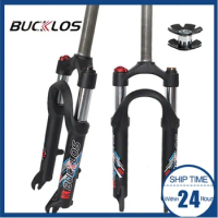 BUCKLOS Folding Bike Fork 20inch Oil Suspension Mountain Bike Fork Aluminum Alloy Bmx Bicycle Forks Cycling Accessories