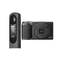【RICOH】GRIII標準版+THETA X 新黑武士 觸控360全景相機(公司貨)