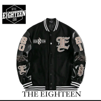 JAKET VARSITY LEATHER KOMBINASI KULIT fleece panjang Pria Wanita Distro Sweater Unisex Hitam Bomber 